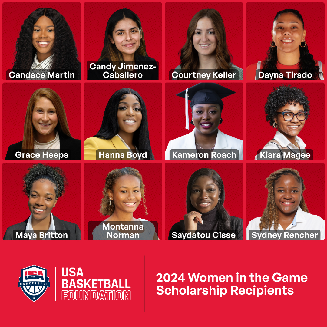 USABYouth's tweet photo. We welcome 12 scholarship recipients to the USA Basketball Women in the Game Conference this week in Cleveland!
