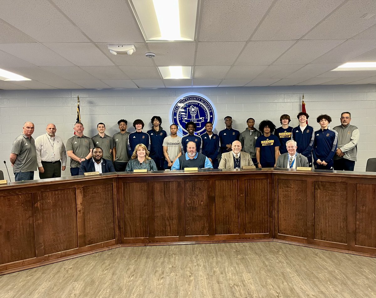 Tonight, during their Regular Session, the Madison County Board of Education warmly honored the incredible achievement of the 6A Boys Basketball State Champions. The Buckhorn Bucks displayed exceptional skill securing their well-deserved Back-to-Back championships. #ThePowerOfUs