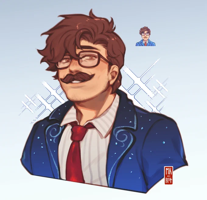 1.6 outfit spoilers for #StardewValley !!a quick winter harvey for anon  