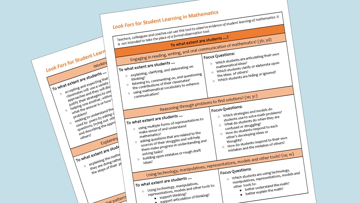 What do you look for in students during mathematics teaching?

Some very thoughtful people have created a helpful list.
I'm not sure what's missing...if anything.

What do you think?

bit.ly/miflookfors

#MathIsFigureOutAble #MathChat #MTBoS #ITeachMath #MathEd