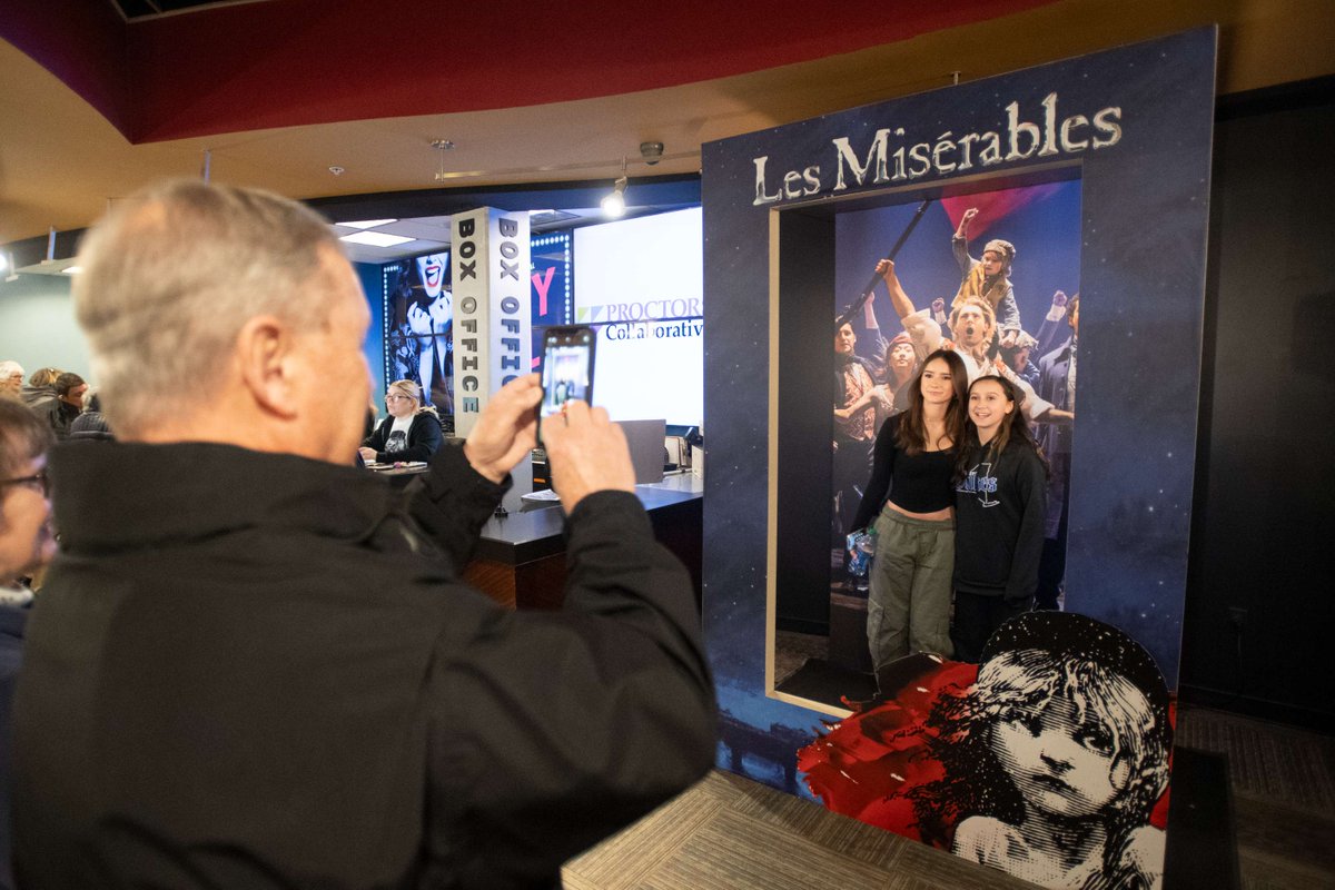 DON'T FORGET to take your photo in our #LesMizUS photo booth next to the box office! 📸 If you took one, post it below!