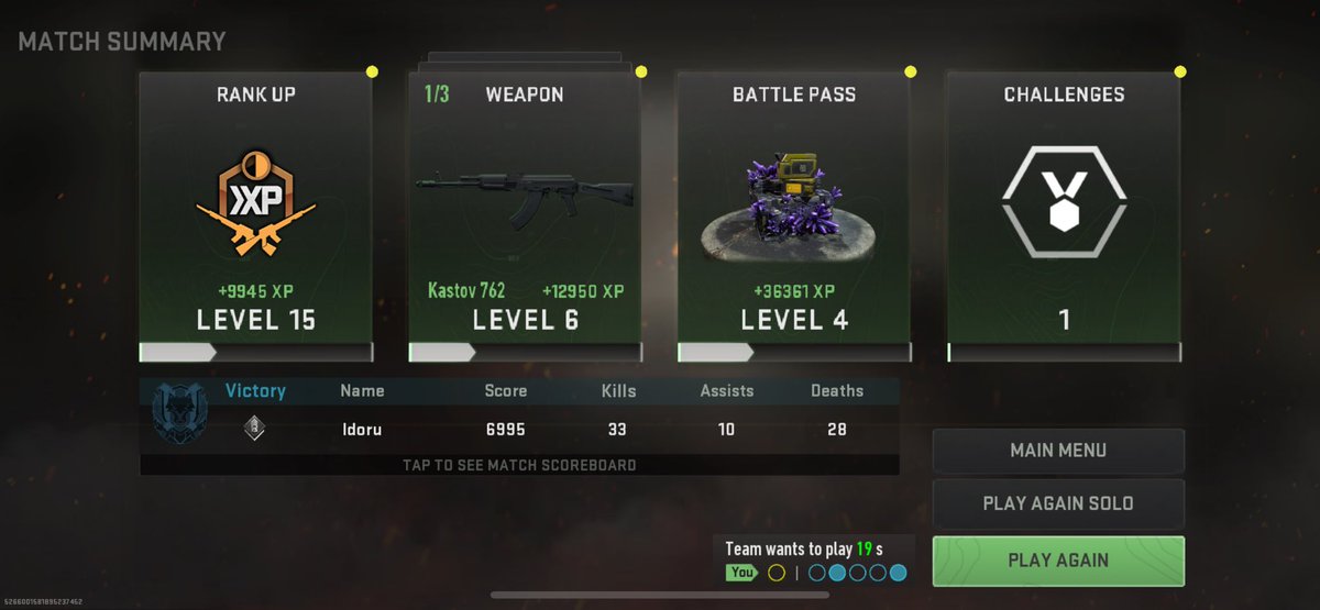 First match that I wasn’t completely ratio’d 🥹😂 #warzonemobile