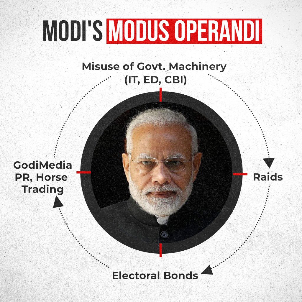 LokeTweets's tweet photo. Modi’s legacy:
🚫 Opposition suppressed
🚫 Raids on dissenters
🚫 Media manipulated
🚫 Unanswered EVM concerns
🚫 SC judgments overturned
It's not a free and fair democracy, it's authoritarianism in disguise. #ModiFears #DemocracyUnderThreat
#ArvindKejriwal #BJPFailsIndia #INDIA https://t.co/bRibeo1W7K