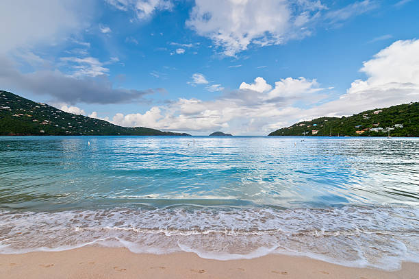 USVirginIslan's tweet photo. #Paradise found! 🌴🌊 Soaking up the breathtaking view of #MagensBay, one of the world's top 10 beaches! 🏖️✨ #StThomas, you've stolen my heart! 💙 #BeachLife #HeavenOnEarth https://t.co/y1r91ruzwW