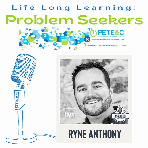 @MrRyneAnthony from @FluxSpace_io in Norristown, PA joined Patrice, Andrew and Tony at PETE&C to discuss his keynote for the STEM Summit on how to encourage students to be problem seekers and solvers. learn.mciu.org/changed/podcast #ChangEDucation #MCIULearns