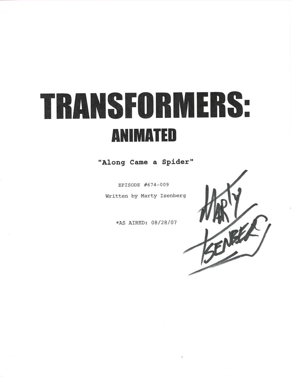 walruslaw's tweet image. Thanks to a very kind donation from @KeyanCarlile the 3 Transformers Animated Scripts he won in the @tfconofficial Charity Auction in aid of Transformers Ark author Bill Foster are now available to download TFRaw.com/2024/03/transf…