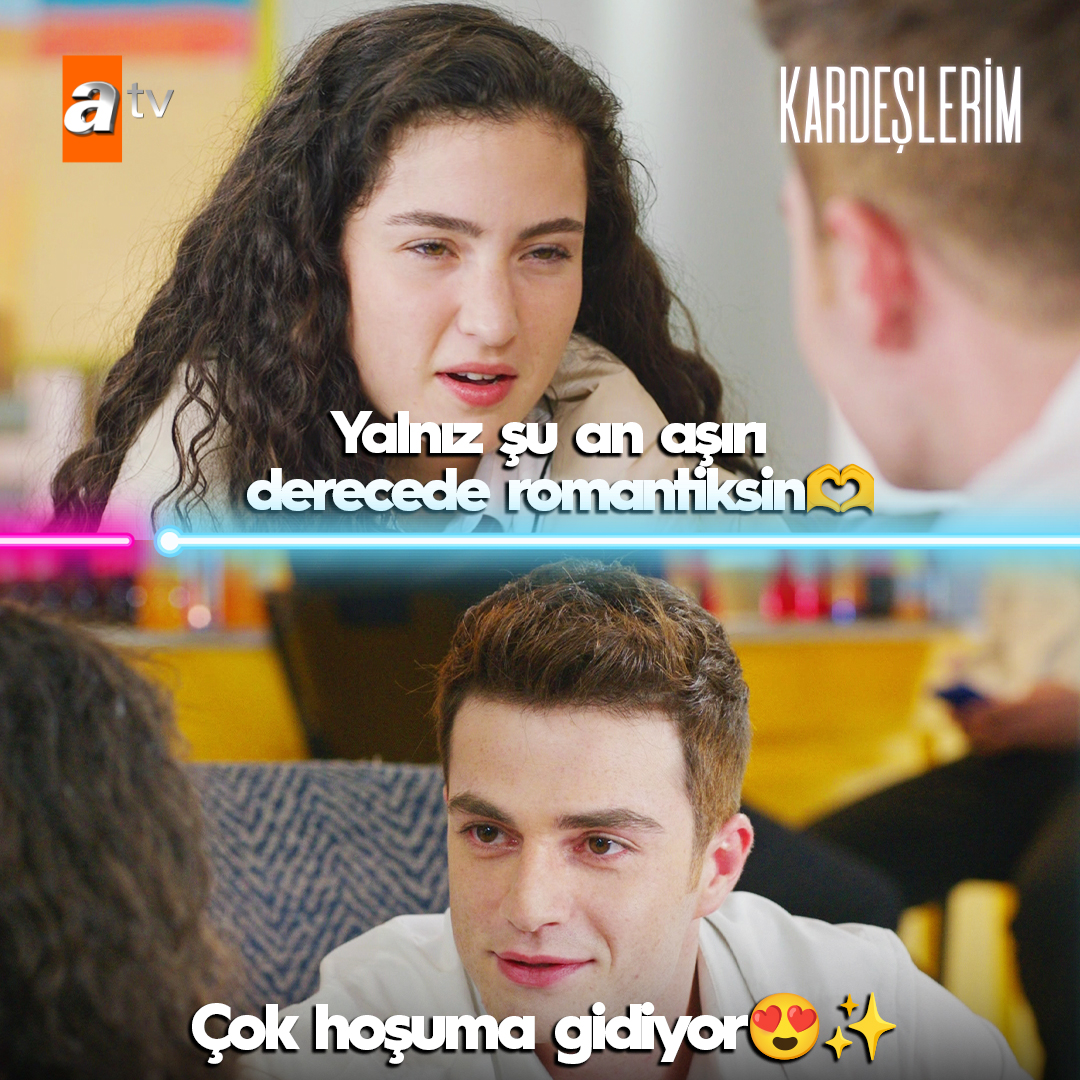 "Yalnız şu an aşırı derecede romantiksin! Çok hoşuma gidiyor..."

Kardeşlerim yeni bölümüyle bu akşam 20.00'de atv'de 💫
#Kardeşlerim <a href="/kardeslerimatv/">kardeslerim</a>