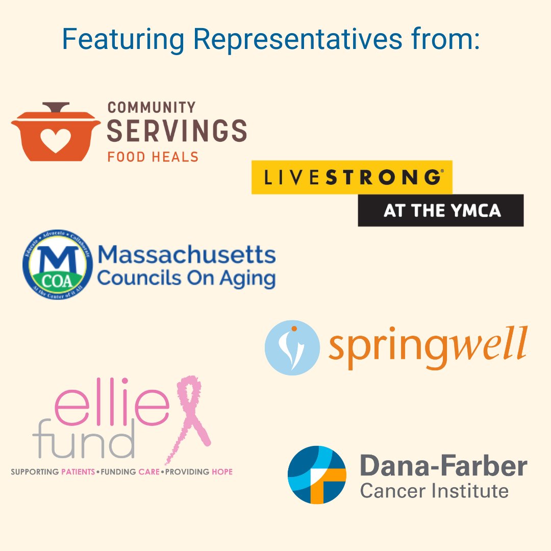 DFCI_BreastOnc's tweet photo. Join the free @DanaFarber #OlderAdultswithBreastCancer program on March 28 for a virtual community resource panel featuring community agency representatives. This event is part of the #OABC Lunch & Learn Educational Series.
All are welcome. Register here👇https://t.co/DqGvoMPZJg https://t.co/X1jLDHQL6A