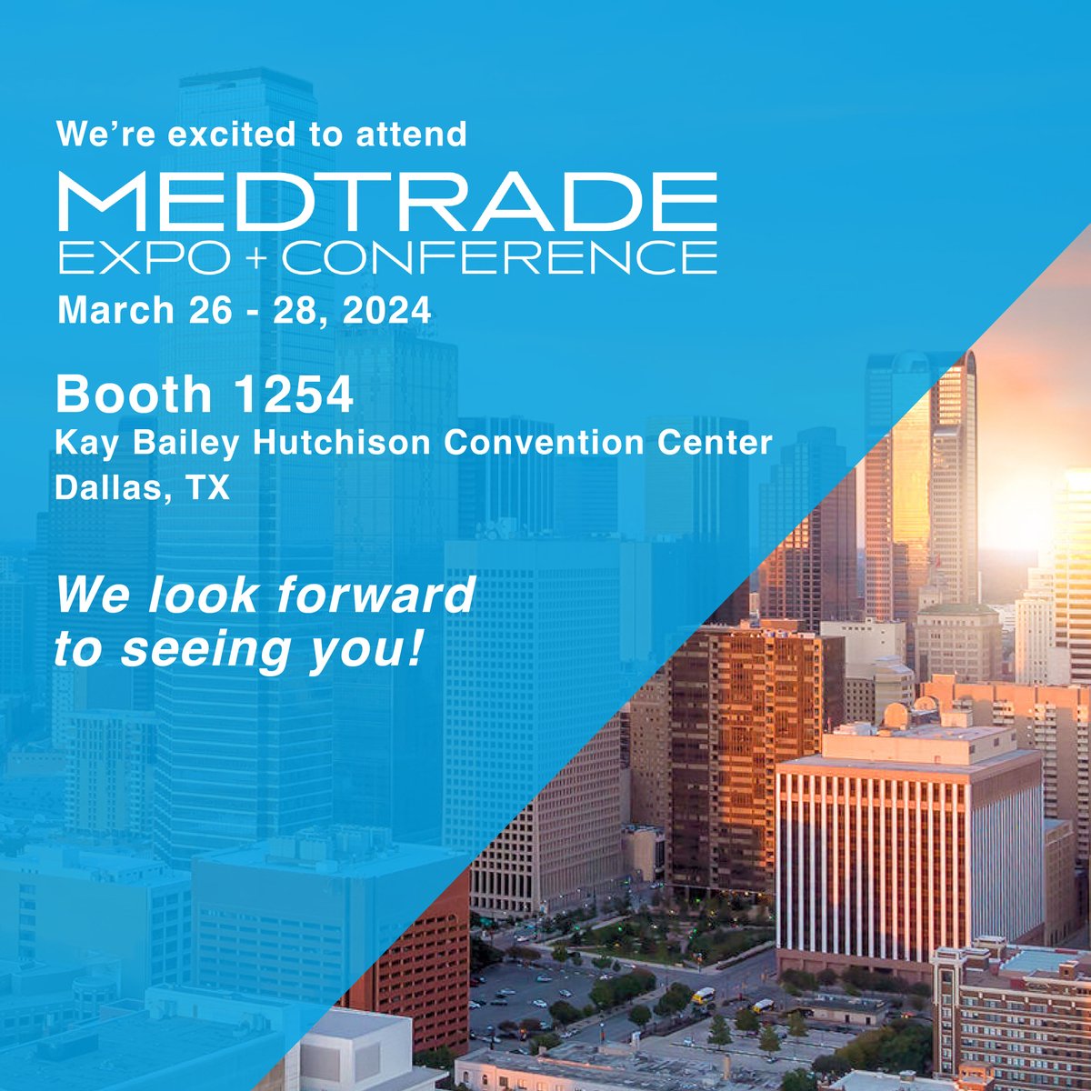 Meet us at the #Medtrade Expo &amp; Conference in Dallas. Let's redefine #healthcare together!