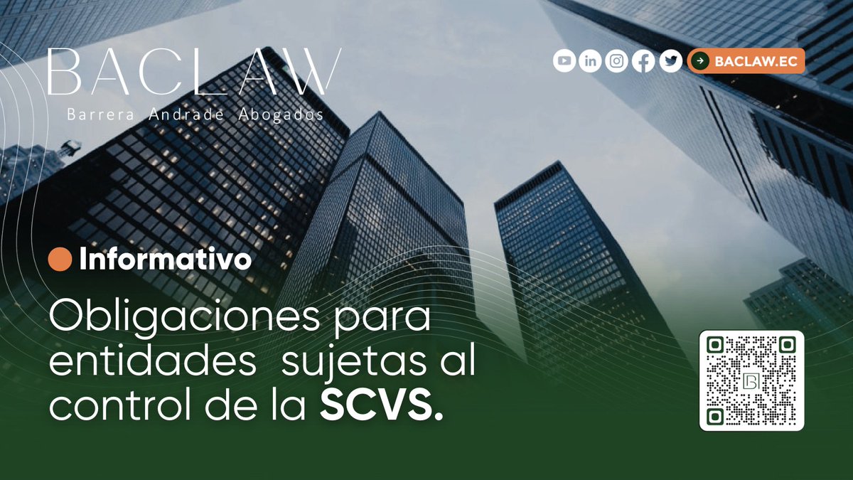 BACLAWEC's tweet image. 📢 ¡Atención! 🕒

Barrera Andrade Abogados &amp;amp; Consultores BACLAW recuerda a las entidades reguladas por la Superintendencia de Compañías, Valores y Seguros las obligaciones que deben cumplir antes de que finalice abril de 2024.
linkedin.com/feed/update/ur…

#Informativo #noticia #SCVS
