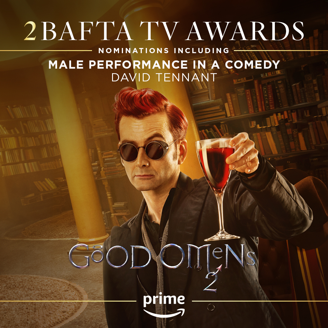 Can we get a wahoo?! Congratulations to David Tennant for the BAFTA TV nomination for Male Performance in a Comedy!