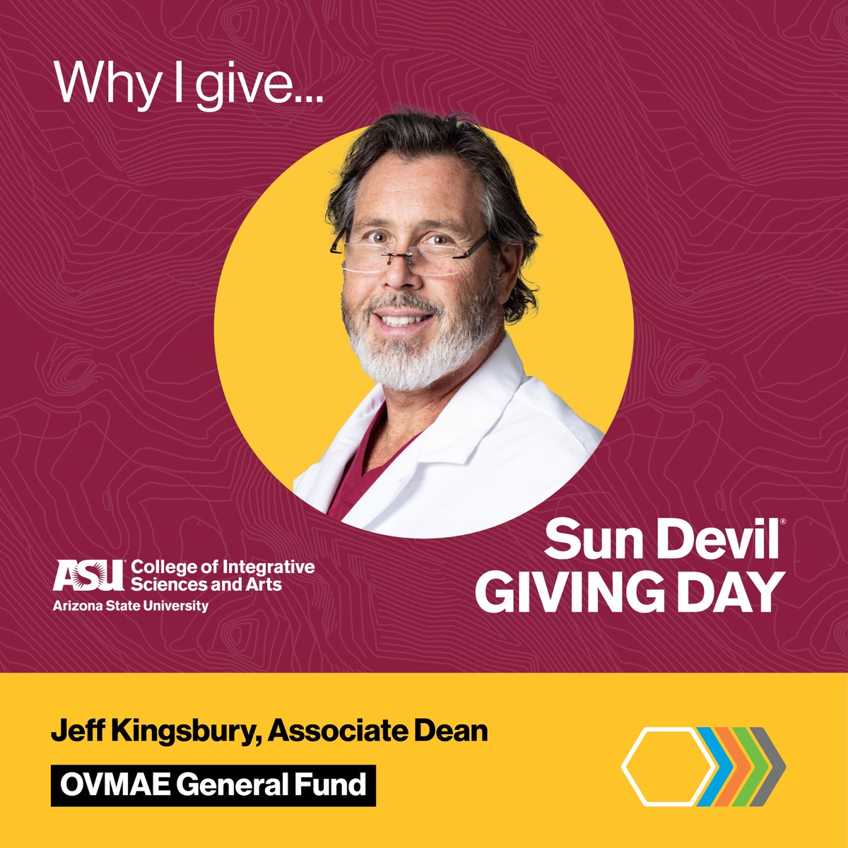 CISAASU's tweet photo. “I’ve seen how the power of education changes lives; it has the ability to empower veterans and service members to pursue new careers and new challenges in their post-military life.” — Jeffrey Kingsbury, Associate Dean
https://t.co/SNGiVhijsH
#SunDevilGiving #CISAasu https://t.co/r2DMqQobOL