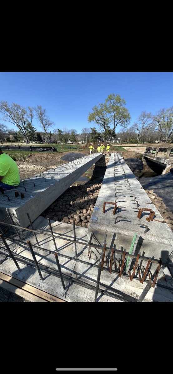 HCCAgronomy's tweet photo. Beam were installed today on the new bridge @ 9 tee. Really starting to come together. https://t.co/FXohmkKc5C