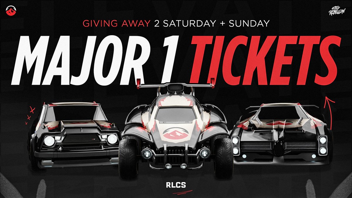 We're giving away 2 tickets to the <a href="/RLEsports/">Rocket League Esports</a> Major 1 in Copenhagen! 🇩🇰

To Enter:
✔️ Like &amp; RT
✔️ Follow: <a href="/ElevateGG/">ELEVATE</a> - <a href="/notLCT/">LCT</a> - <a href="/KevinAmeye/">Kevin</a> -<a href="/Sphinxxx8/">Sphinx</a> - <a href="/trill_rl/">trill.</a> 

#ElevateRL | #RedRebellion