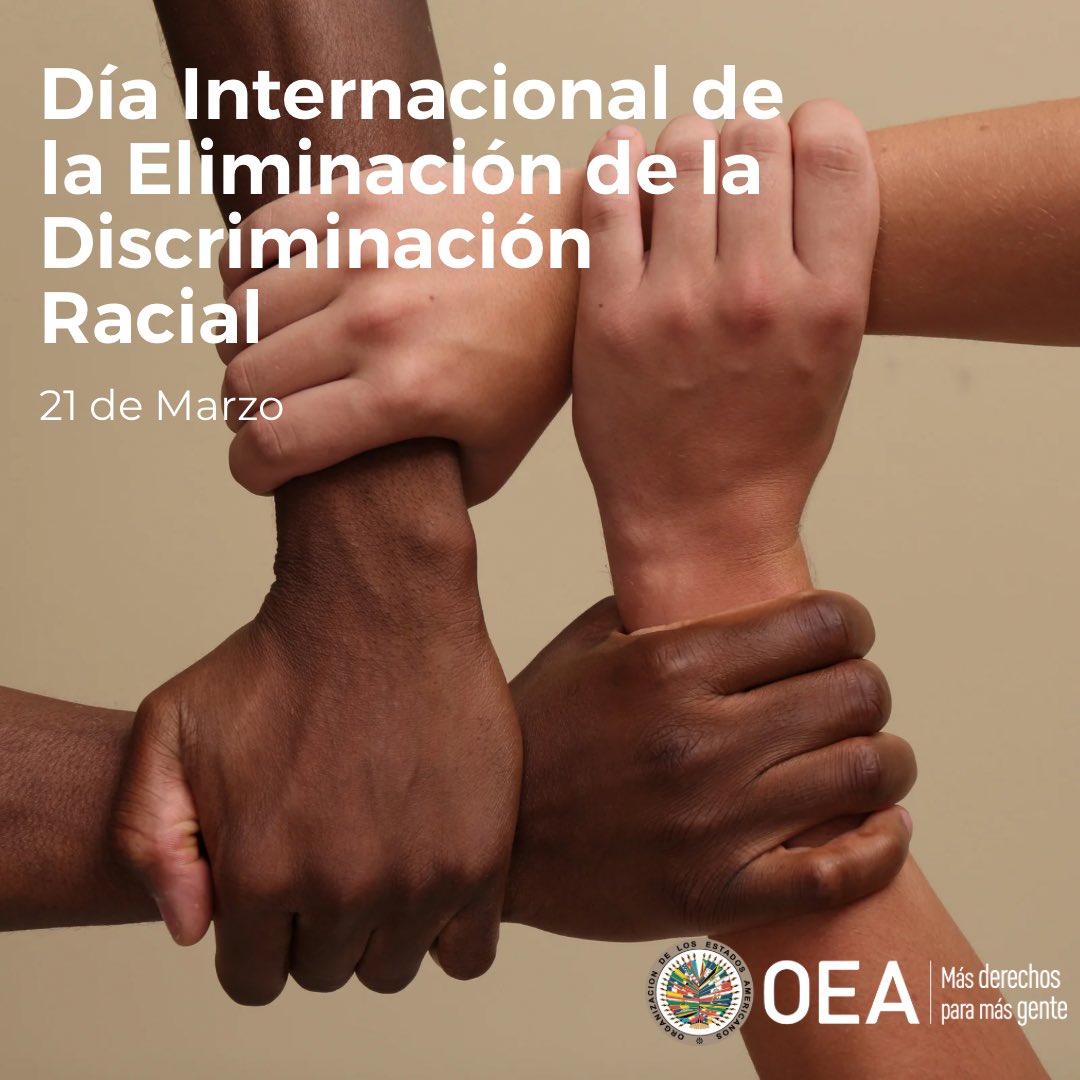 En el Día Internacional de la Eliminación de la Discriminación Racial hacemos un llamado a los Estados Miembros a que se adhieran/ratifiquen la Convención Interamericana contra el Racismo, la Discriminación Racial y Formas Conexas de Intolerancia

🔗 bit.ly/2GLVm3E
