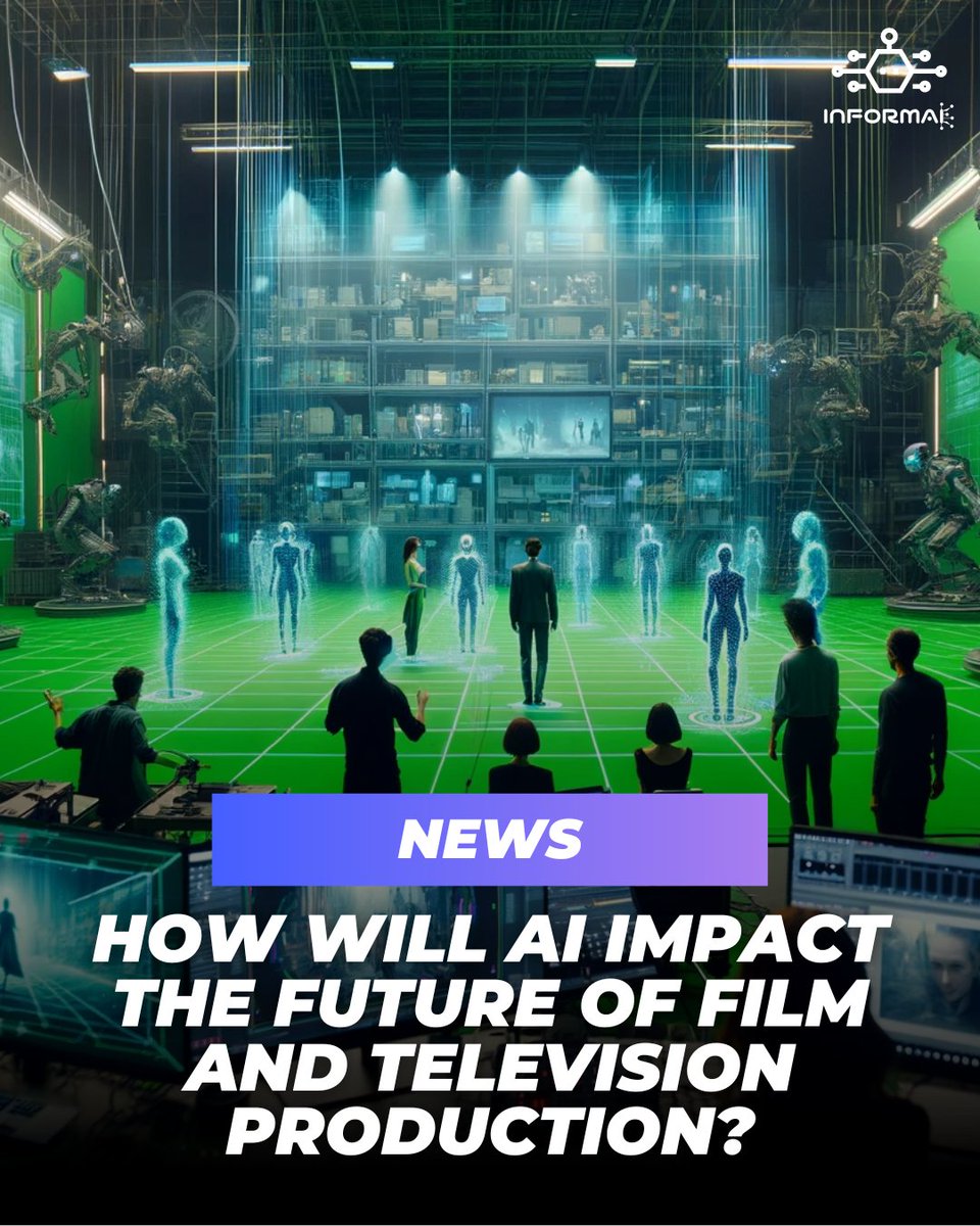 📺 From script to screen, AI is rewriting the rules of entertainment. Explore the fascinating impact of artificial intelligence on film and television. 🤖🎬 #FutureOfEntertainment