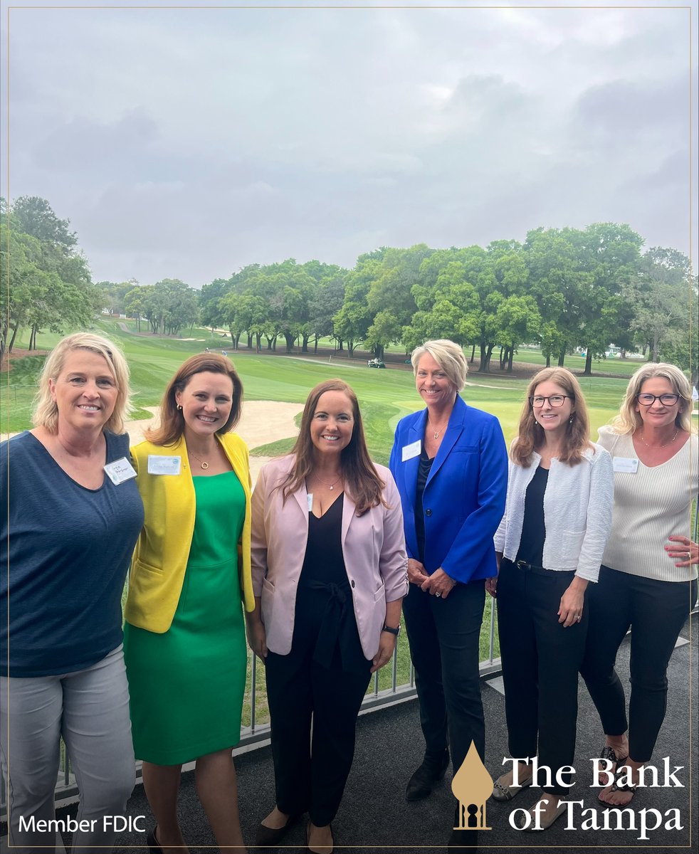 The best of the best representing The Bank of Tampa at Valspar’s Executive Women’s Day earlier this week! #CommunityBanking #WomenInBanking #BankersGolfClub