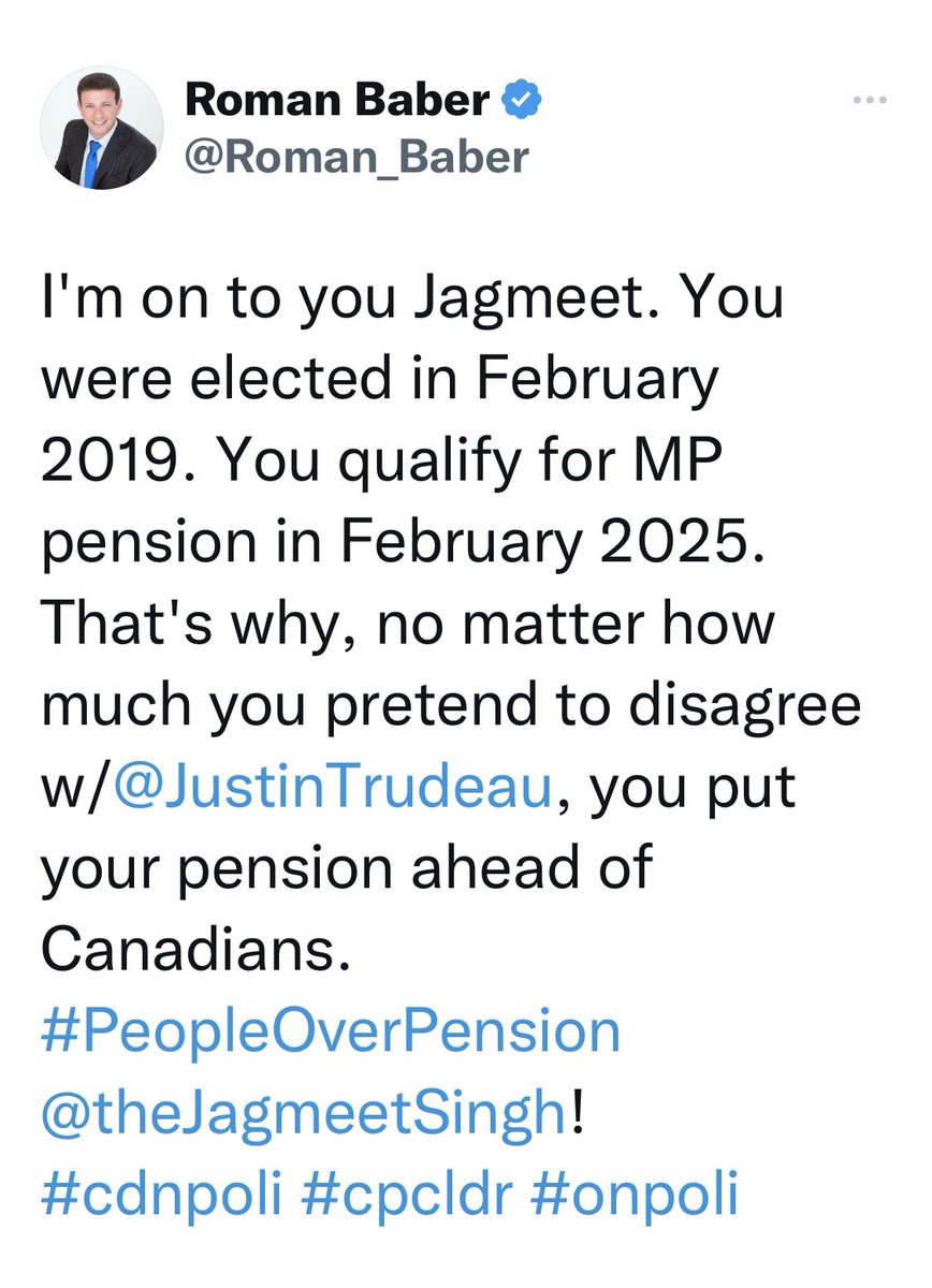 THIS JACKASS @theJagmeetSingh is holding the ENTIRE country for ransom for his STUPID PENSION!!! May he rot forever for what he is doing to the entire country, DESTROYING the lives of MILLIONS of Canadians! Every life that is lost because of the enormous cost of living created…