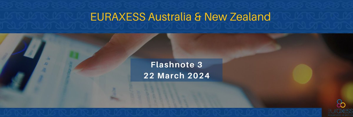 🇪🇺📣⚡ The latest edition of our Flashnote is out now: mailchi.mp/euraxess/ausnz… 🔹 Hundreds of #PhD & #Postdoc #Opportunities 🔹 Horizon Europe strategic plan 2025-2027 for R&I 🔹 Statement on principles and values for international cooperation in R&I #HorizonEU #Research…