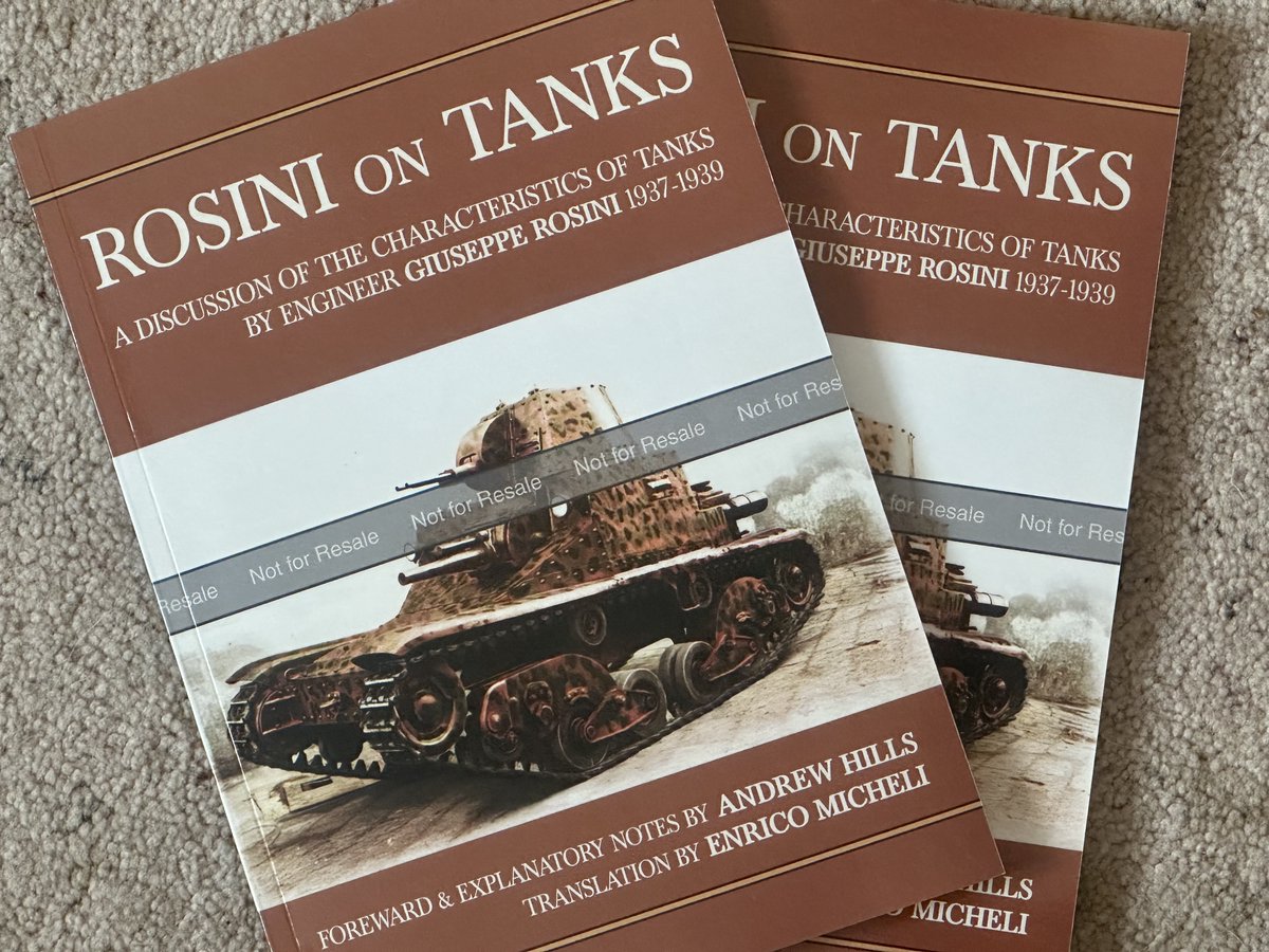 New book proofs are in for the latest title. Even before people have finished reading interrogations with German Tank Engineers like Kurt Arnold they can get to grips with some writings on interwar Italian tanks by the lead designer at Ansaldo - Giuseppe Rosini.