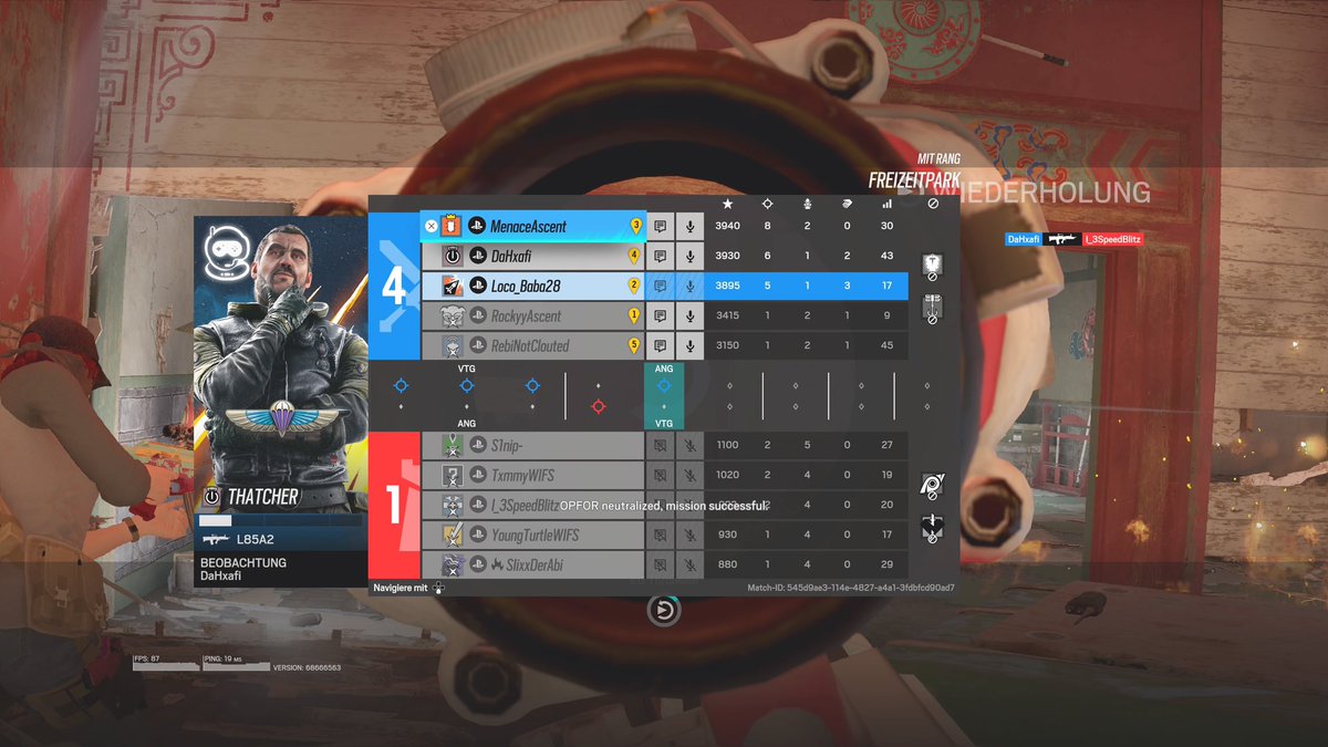 wenn man seine Screenshots mal durchgeht…. Wenn nach 3 runden das ganze Team nur 1 killt macht dann krachst in der Party