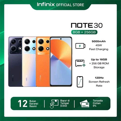 Cek Infinix Note 30 8/256GB - Up to 16GB Extended RAM - Helio G99 - 6.78' FHD+ 120Hz - 64MP Quad Flash Light - NFC dengan harga Rp1.909.000. Dapatkan di Shopee sekarang! shope.ee/50BjvQb3it?sha…