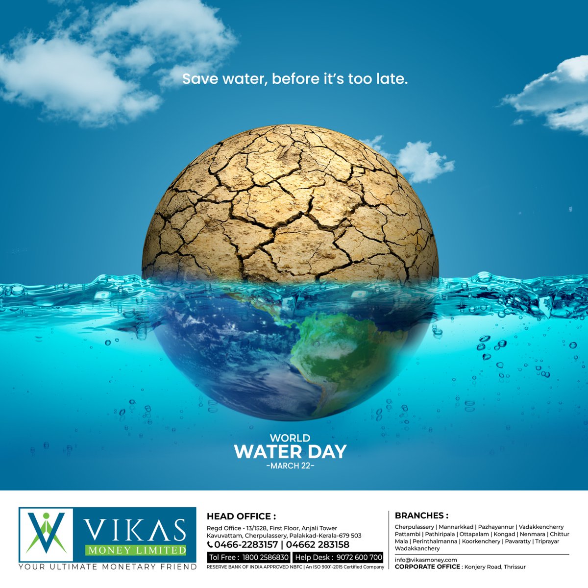 VikasmoneyL's tweet photo. Every drop counts! Let's celebrate #WorldWaterDay by learning about water conservation. #WaterIsLife https://t.co/a33qMfmiPj