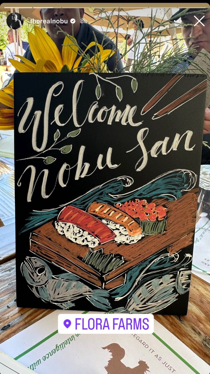 Nobu Matsuhisa en Flora 🫶