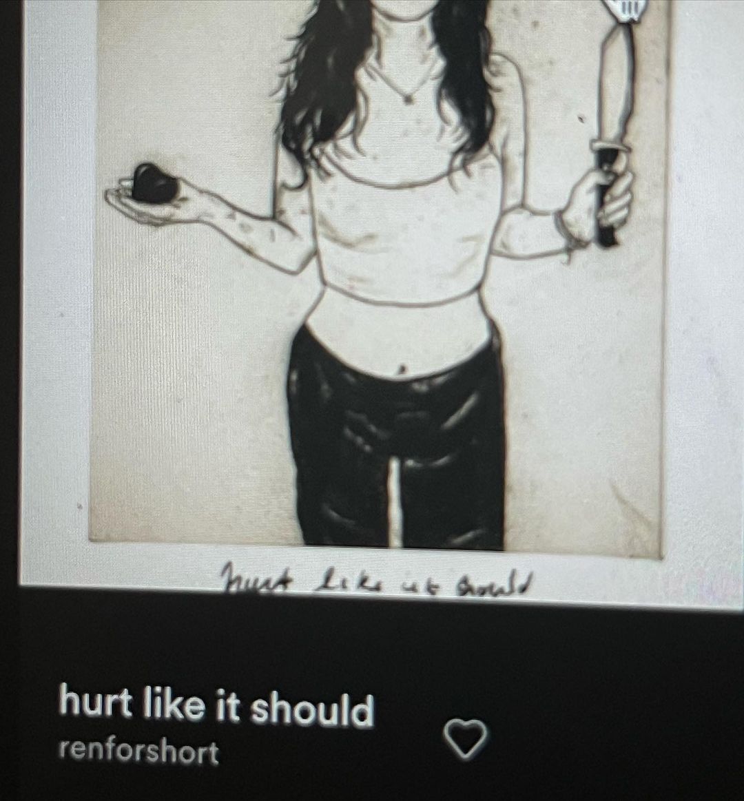 hurt like it should is out in the world 😭 this is a very special one, and a long time coming ❤️ hope u like it?! renforshort.ffm.to/hurtlikeitshou…