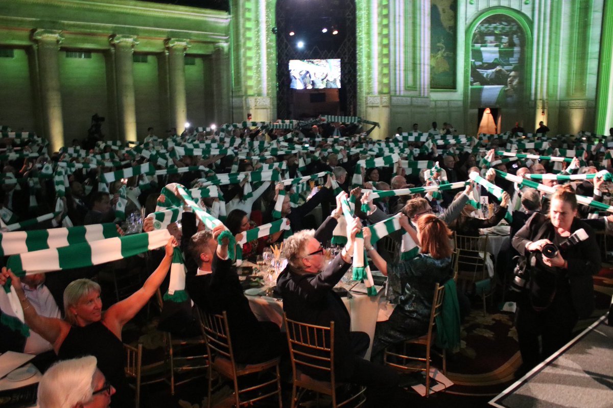 Thanks to Henrik Larsson, Brendan Rodgers, @deaconbluemusic, @liam_mcgrandles and everyone who contributed to another special night in Manhattan 👏🍎 @CelticFC | #NYGala2024 🗽