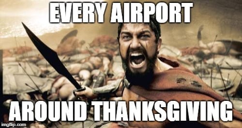 What's the biggest airport rush hour you experienced?
