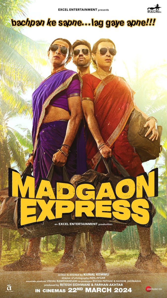 #MadgaonExpressReview : Perfectly captures everyone's desire to visit Goa! Full-on madness! Brilliant performance by the cast, a very engaging and fun-filled laughter journey! The Boys and their girls, Drugs, Mafia and the police. Leg shaking music and eagerness to know what…