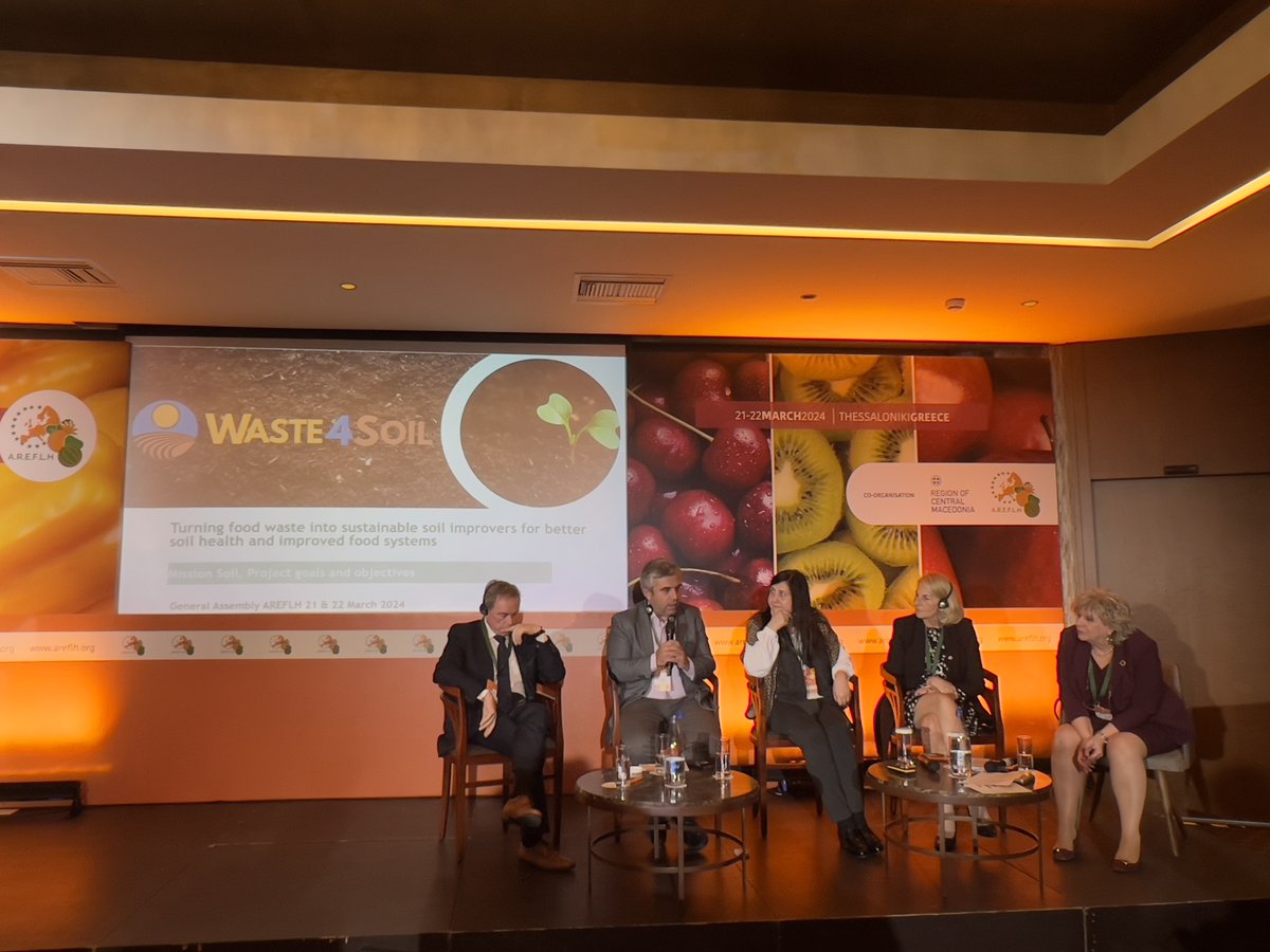 📌Yesterday @CERTHellas & #ARTEMISLaboratory as participate to the General Assembly of @AREFLH which presented the @Waste4Soil . The project was founded under the EU Mission: ' A Soil Deal for Europe' #Waste4Soil #healthysoil #nutrients #soil