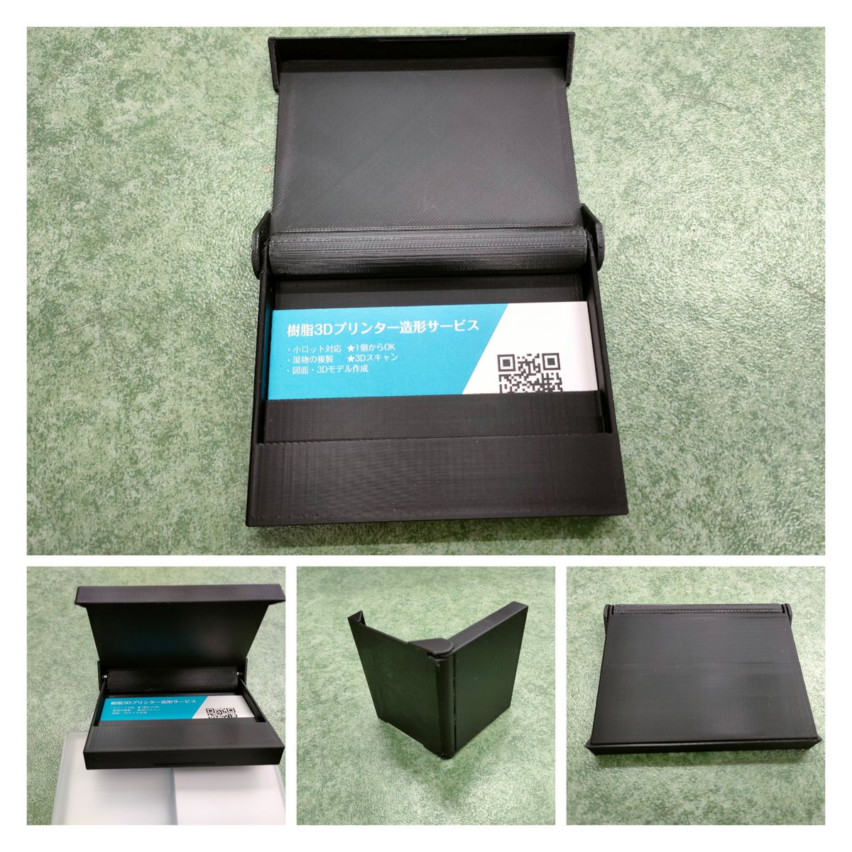 3D_Printertech's tweet photo. 先日導入したBambu labのプリンターX1Eで名刺入れを造形しました。
材料はPLA、一体造形ですよ!

駆動部を一体で造形するのは結構テクニックが必要となります😌

最初の挨拶で絶対に目に付ぎすよね。今後持ち歩いてPRしたいと思います!

#3Dプリンター #樹脂 #サンプル #PLA #福岡 #北九州 https://t.co/csWFXA8T2R