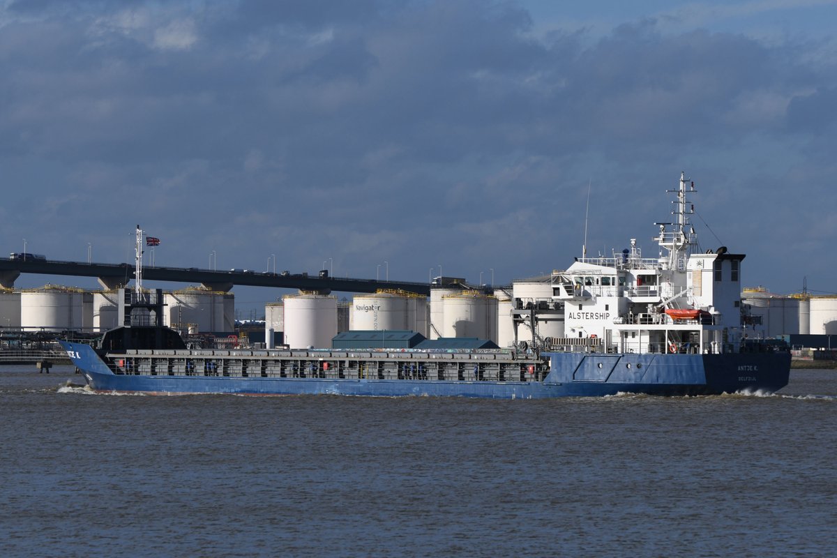 ANTJE K.
Bouwjaar 2002, imonummer 9198630, grt 3037
Eigenaar K&amp;T Holland C.V. XI, Delfzijl
koopvaardij.blogspot.com/2024/03/1-maar…