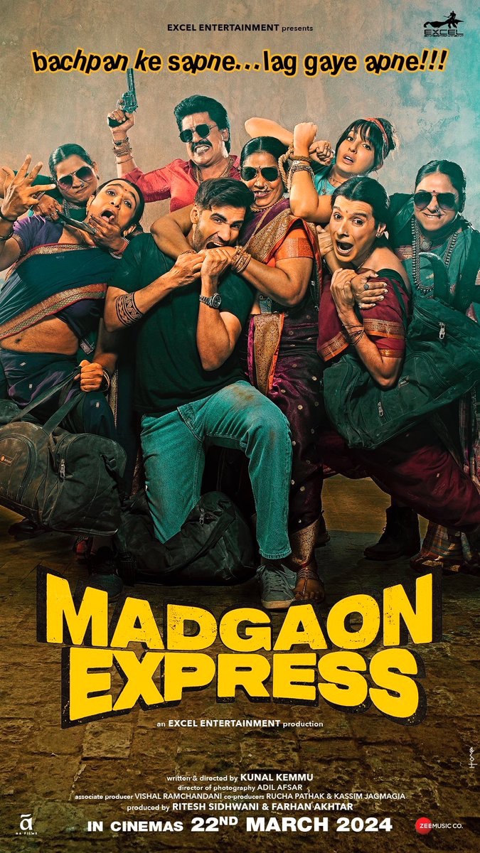 My wonderful friend @kunalkemmu wrote and directed #MadgaonExpress which is out today. It’s massively fun and hilarious just like him. GO WATCH IN CINEMAS NOW!!!