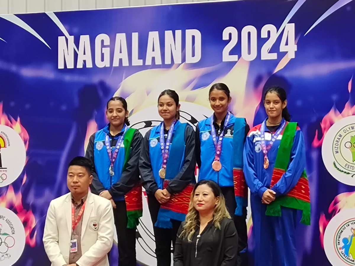 #Congratulations
Km. Sreyashi Chakraborty of #KendriyaVidyalaya Kunjaban , Silchar Region bagged Bronze medal in Women's Table Tennis Singles at the ongoing 3rd North East Games 2024 in Nagaland.

#ProudKVians #NorthEastGames