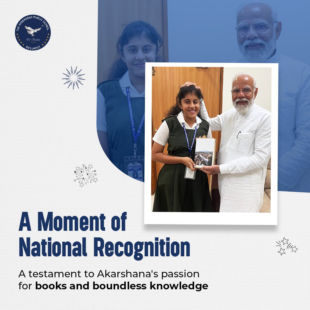 HpsBegumpet's tweet image. Akarshana met PM Modi, who entrusted her with establishing libraries and promised to attend her 25th initiative. HPS celebrates her achievements and enduring legacy. 

#PMModi #LibraryInitiative