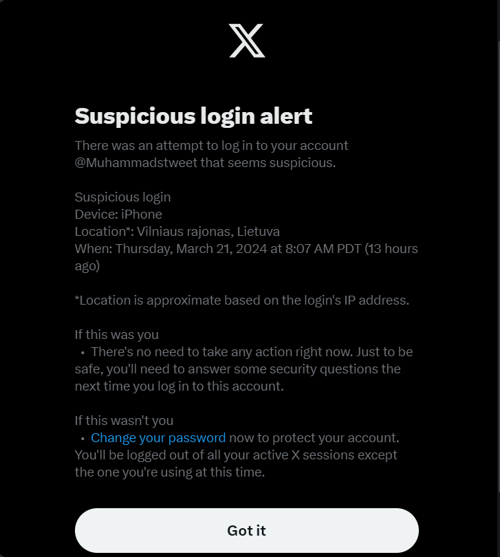 Muhammadstweet's tweet image. Whoever is trying to login to my account, I will say you can't do it because I have strict security. So don't try next time 😎

#Secure #Hacked #chill