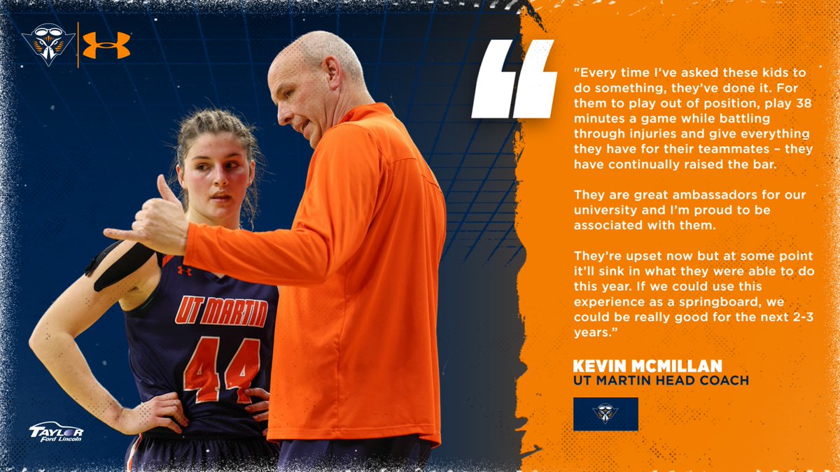 They've raised the bar and are great ambassadors for UT Martin! Thanks for a fun ride @UTMartinWBB! #MartinMade | #OVCit