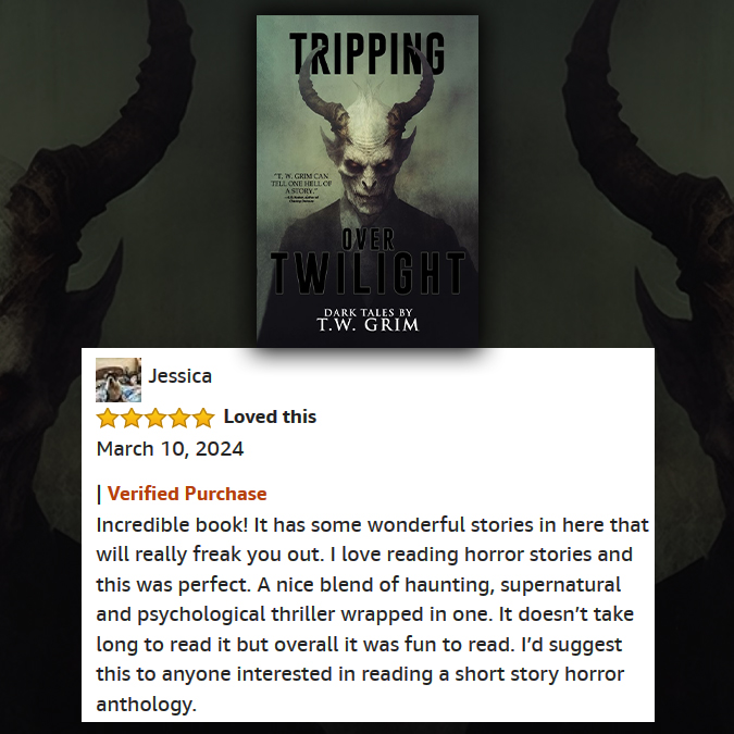 VeloxBooks's tweet image. ❞𝑰𝒏𝒄𝒓𝒆𝒅𝒊𝒃𝒍𝒆 𝒃𝒐𝒐𝒌❗❞ Out now in eBook, paper, audio, and *FREE* on #KindleUnlimited!

books2read.com/trippingover

#BookReview #ReaderReview #HorrorBookReview #Horror #NoSleep #HorrorBooks #supernaturalhorror #weirdhorror #strangfiction