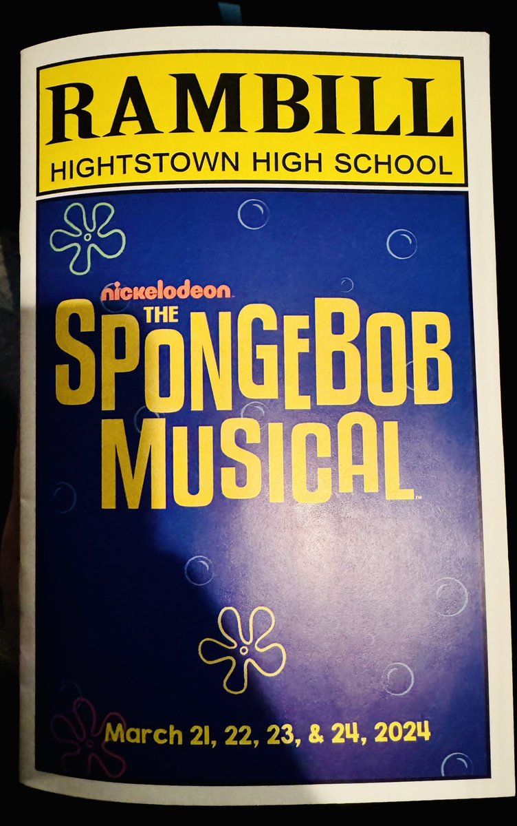 Congratulations to the cast &amp; crew of The SpongeBob Musical! Awesome performance!! 👏🏻👏🏻👏🏻 <a href="/HHS_vinson/">Dennis Vinson</a> <a href="/EWRSDK12/">East Windsor Regional Schools</a>