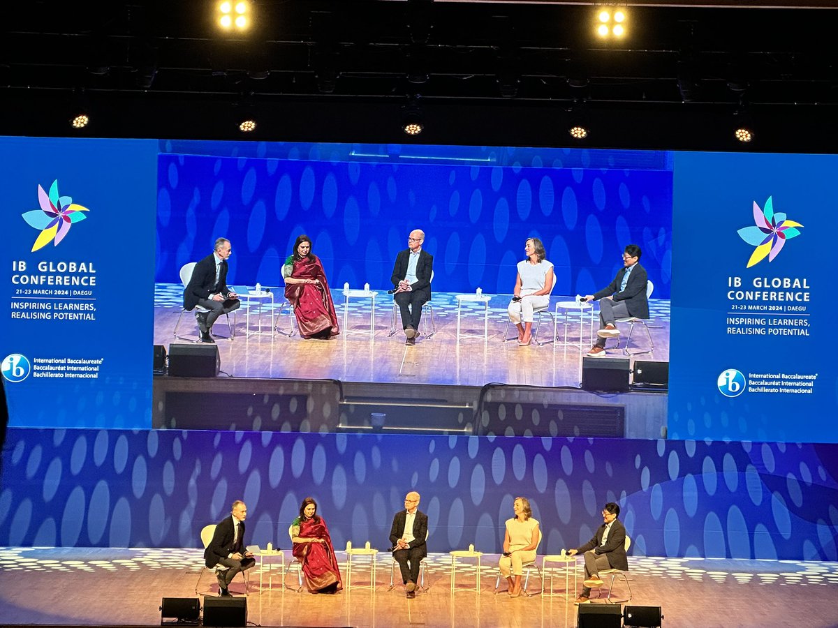 Loved hearing Meg Durham’s thoughts on student wellbeing at #IBGC2024. 
It’s a global issue and giving students more and more and more is not the answer!