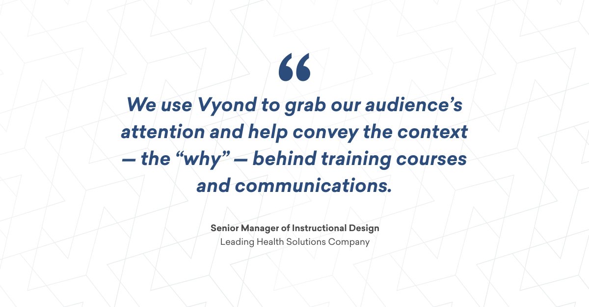 Vyond's tweet photo. What "good" looks like when you're enabling client-facing teams:
✅ Simplify complex policies with engaging videos
✅ Improve customer service
✅ Reduce turnover
Discover the difference Vyond makes in healthcare: https://t.co/XspwnmmzGl #CommunicateBetter #HealthcareTraining https://t.co/iQeGA1wLXf