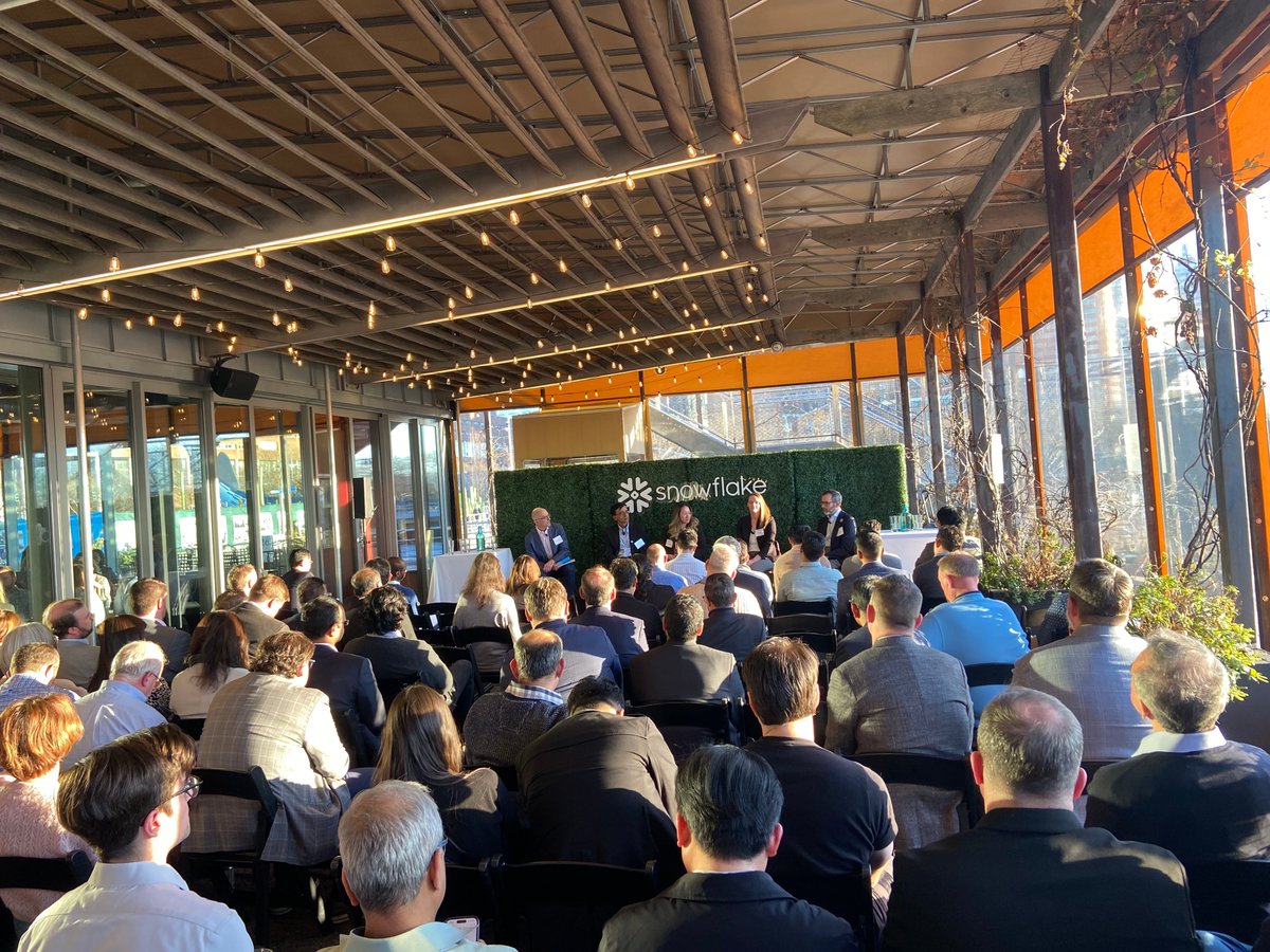 sridhar (@ramaswmysridhar) on Twitter photo Amazing to see so many of <a href="/SnowflakeDB/">SnowflakeDB</a> 's customers attend our customer panel on "Unleashing the Potential: Generative AI and the Future of Financial Services" at the city vineyard in the Big Apple!
This capped off meeting over two dozen customers this week. Excited to hear Amazing to see so many of <a href="/SnowflakeDB/">SnowflakeDB</a> 's customers attend our customer panel on "Unleashing the Potential: Generative AI and the Future of Financial Services" at the city vineyard in the Big Apple!
This capped off meeting over two dozen customers this week. Excited to hear