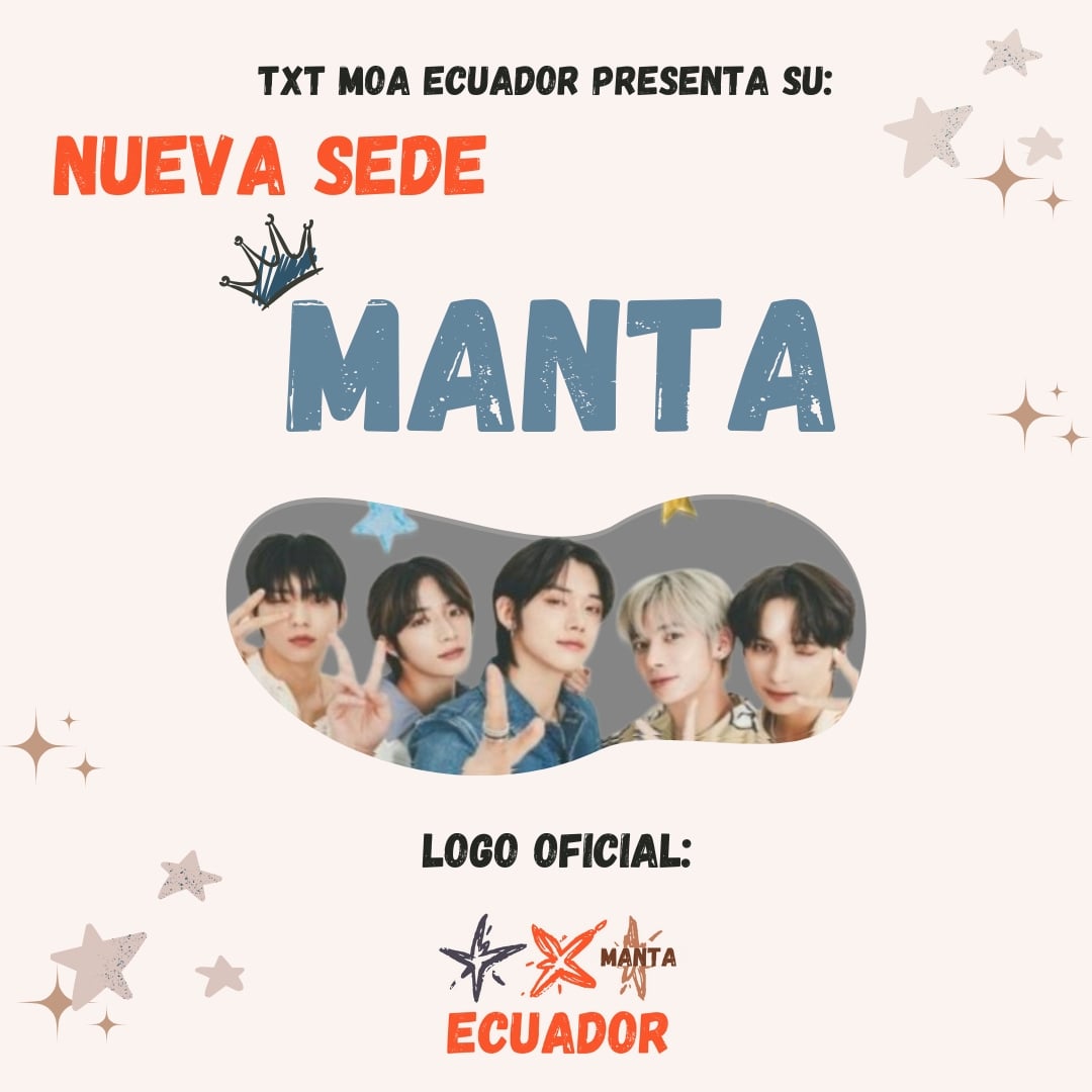 MOAEcu's tweet photo. [Noticias Fanbase] Les presentamos la Nueva Sede de la Fanbase ¡En Manta! 🥳
Próximamente Eventos y Reuniones en esa bonita Ciudad 🏙️💙

#txt #txtecuador #txtmanta https://t.co/V6lyQmjM55