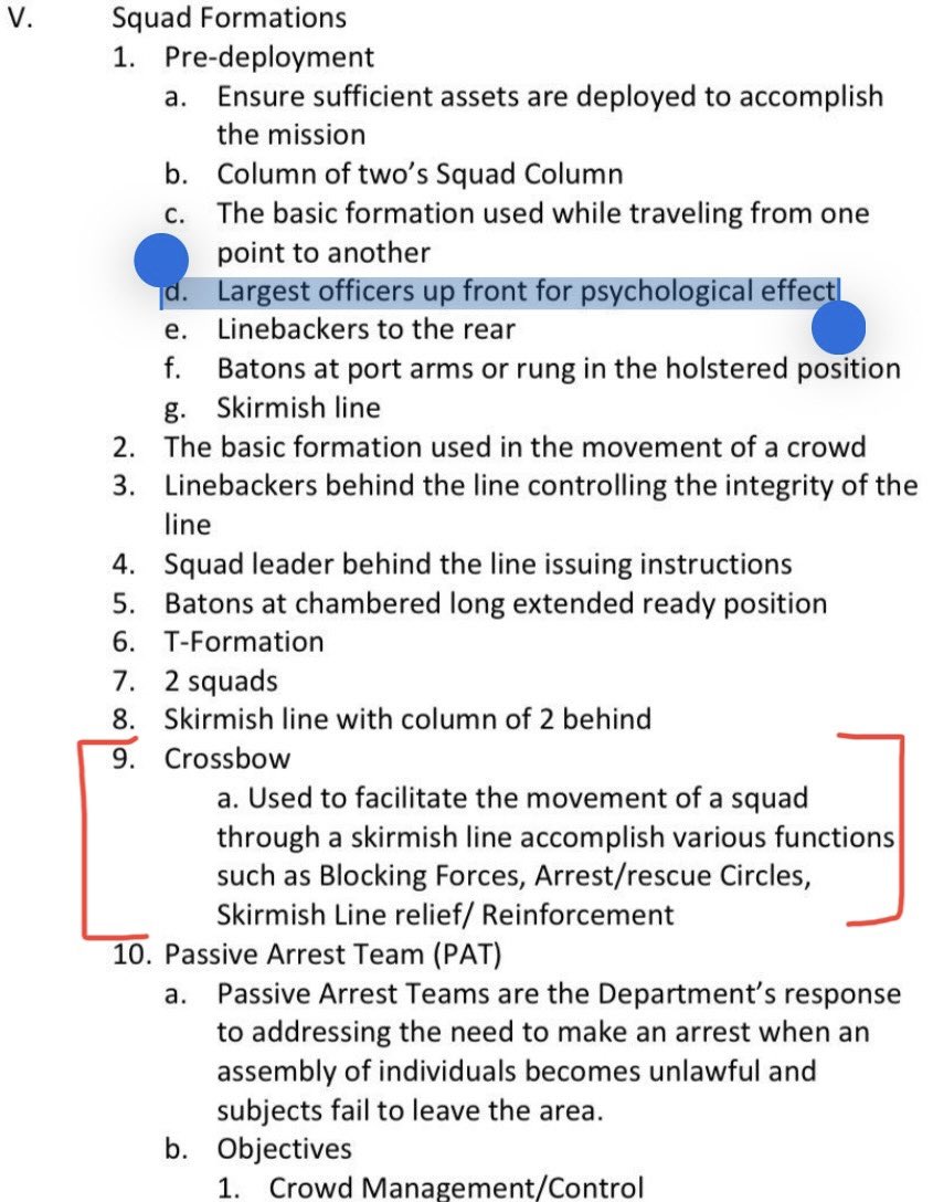 The crossbow tactic has been used at major protests from Fairfax to Echo Park Lake. LAPD deploys it to target anyone they believe to be leaders and/or doing “unlawful activity.” Their goal is to destabilize actions & maximize psychological + physical trauma. In their own words: