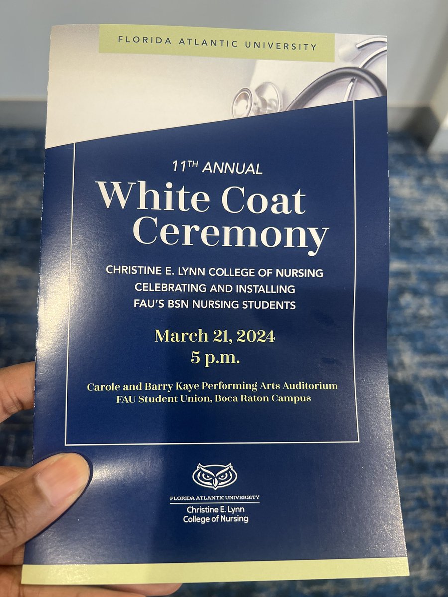Ms_Williams02's tweet photo. I was so excited and proud to attend my daughter's White Coat Ceremony @faunursing today!! 🩺 She's embarking on a journey of compassion and dedication! 🎉
#Proudmom https://t.co/EwcuHfYbPU