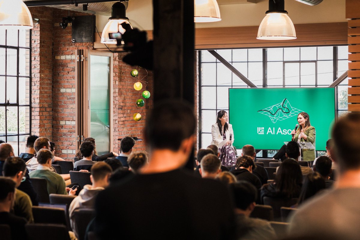 sequoia's tweet photo. Yesterday we hosted the second @sequoia AI Ascent, bringing together 100+ of the brightest minds in the AI space to discuss the transformational opportunities of the technology.

@mcmiller00 spoke with @arthurmensch of @MistralAI who shared his thoughts on the importance of open source and the European ecosystem in AI, and the role of both large and small models in efficient applications.

@langchain's @hwchase17 talked about new cognitive architectures and exploring novel UX patterns to interact with agents.

@KostaBuhler  spoke with @ServiceNow's CJ Desai who provided insights for prioritizing AI integrations based on the customer’s use cases.

Safety challenges are business challenges. @sonyatweetybird  and @AnthropicAI  @DanielaAmodei  discussed how solving the business problems of trust and reliability can help solve safety problems.

What’s next for agentic reasoning? @AndrewYNg  shared how agentic workflows using small models can outperform larger models creating opportunities for startups.

@LightmatterCo's @theanalognick outlined a vision for rethinking networking in the datacenter to move data faster for the future demands of AGI.

@karpathy discussed his passion for a more open and vibrant AI ecosystem with @stephzhan and making building new things with AI more accessible.

Interested in learning more? We’ll be sharing full videos of these talks and other exciting moments from AI Ascent next week. 🎬