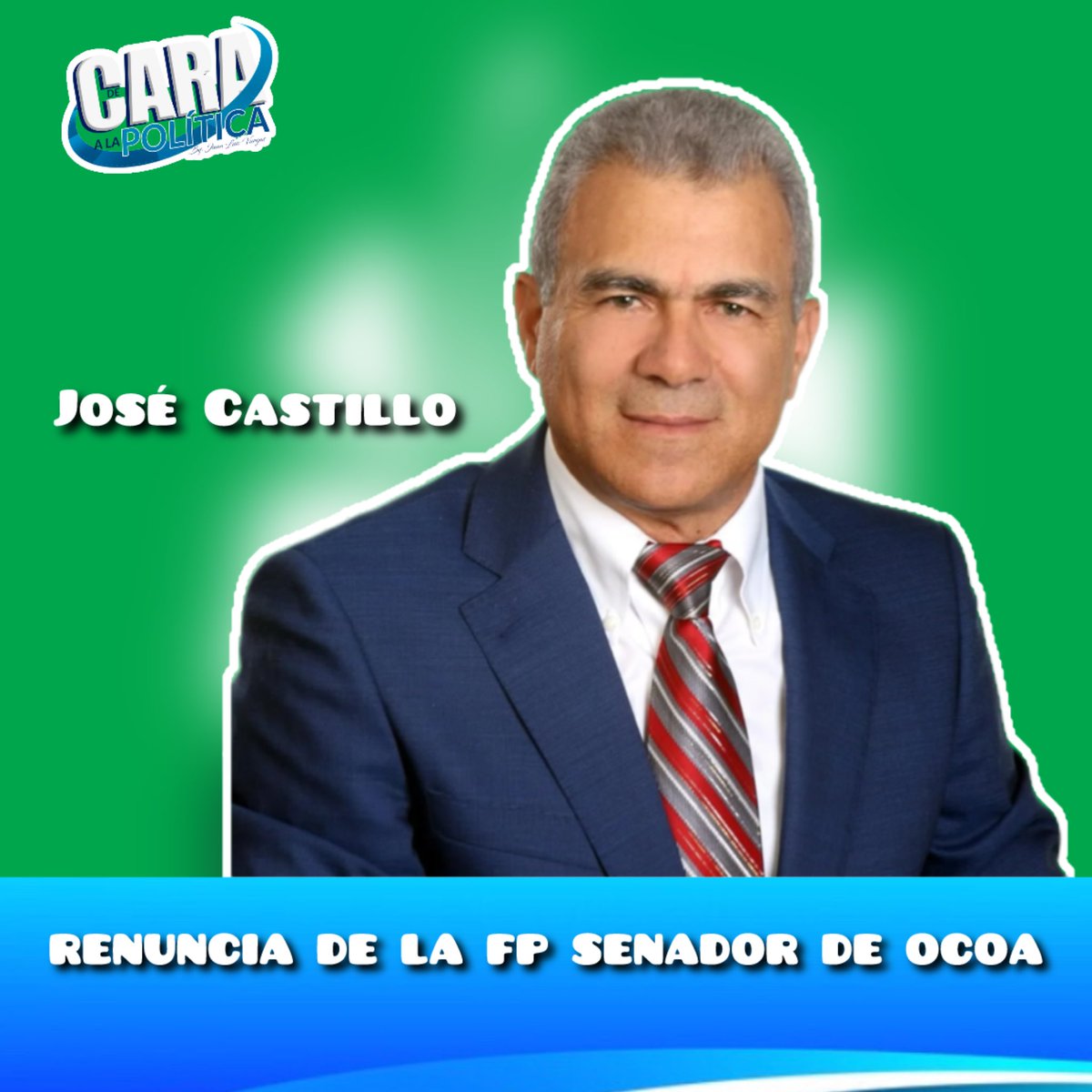 Juanjoactivo's tweet photo. Renunció a la Fuerza del Pueblo el senador por la provincia, Ocoa, José Antonio Castillo https://t.co/FZfPIVibV8